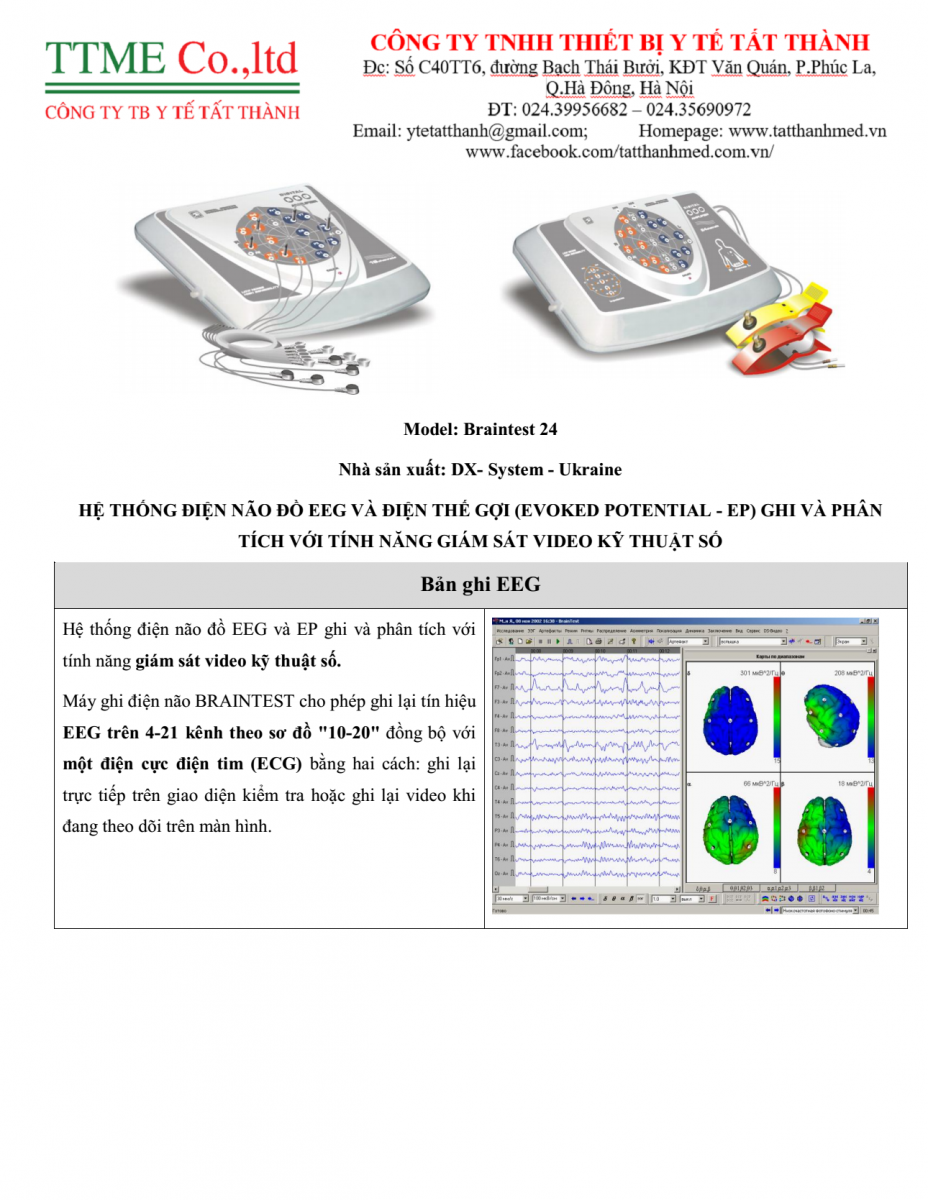 Máy điện não Braintest 24 kênh (Ảnh 1)