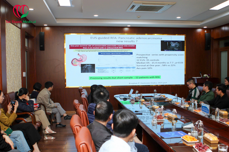 Chương trình sinh hoạt chuyên môn với chủ đề: “Nội soi siêu âm chẩn đoán và can thiệp”