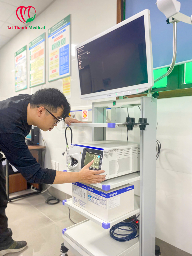 Tất Thành bàn giao hệ thống nội soi Olympus Evis X1 cho Bệnh viện Đa khoa 153 Tuyên Quang