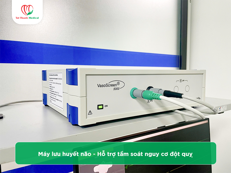 Máy lưu huyết não hỗ trợ tầm soát nguy cơ đột quỵ