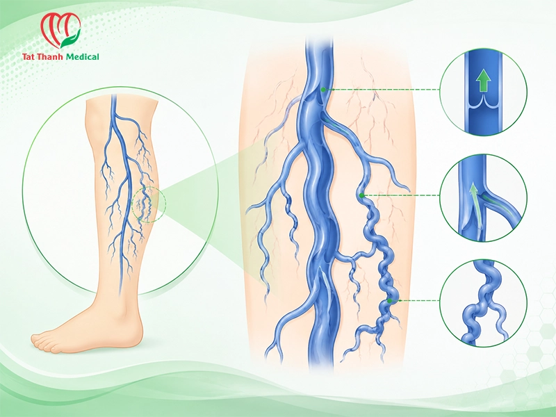 RFA phối hợp foam sclerotherapy