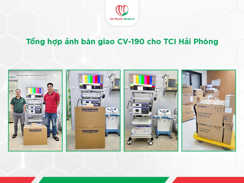 Tổng hợp ảnh bàn giao CV-190 cho Phòng khám Đa khoa Thu Cúc Hải Phòng