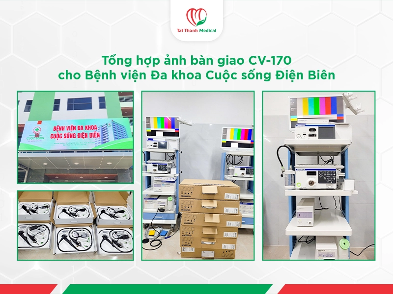 Tổng hợp ảnh bàn giao Olympus CV-170 cho Bệnh viện Đa khoa Cuộc sống Điện Biên