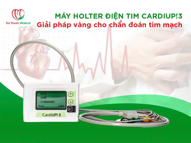 Máy Holter điện tim CardiUP!3 - Giải pháp vàng cho chẩn đoán tim mạch