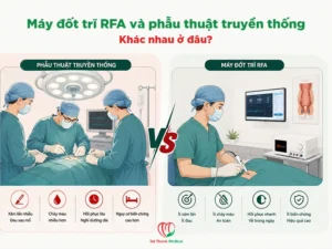 Máy đốt trĩ RFA và phương pháp truyền thống khác nhau như thế nào?